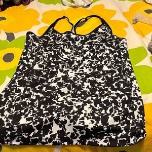 Nike Black and White Camisole Top